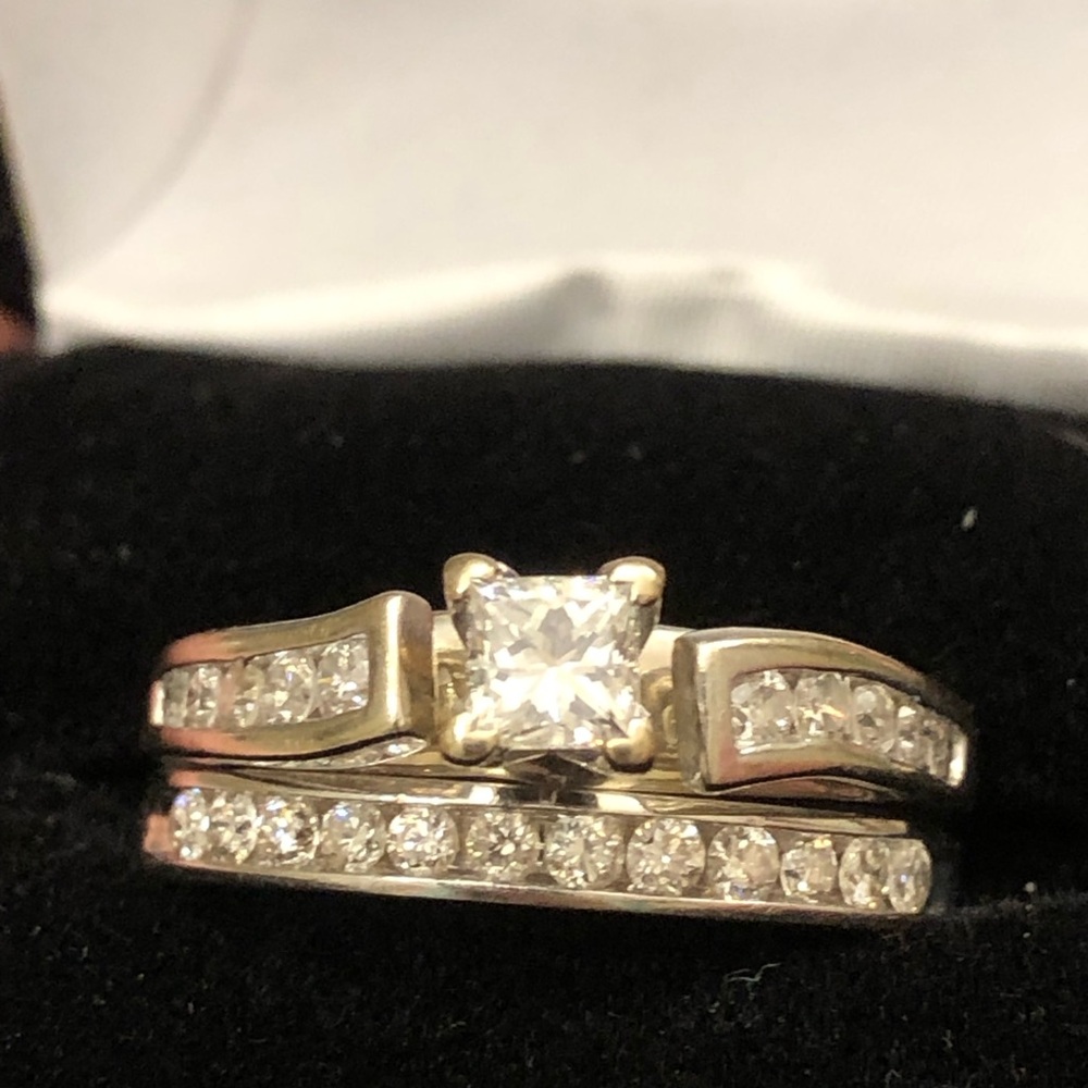1cttw helzberg Diamond Gold Ring Set